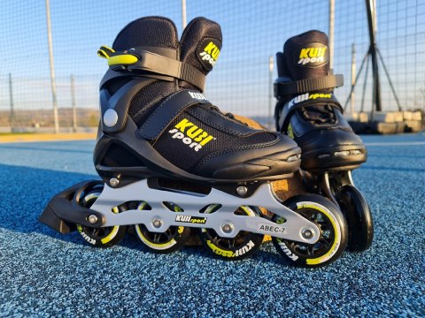 Czarne Rolki Rekreacyjne – Kauczukowe Kółka roz. 44