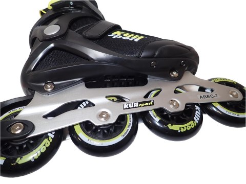 Czarne Rolki Rekreacyjne – Kauczukowe Kółka roz. 46